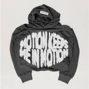 Gray Hoodie with Graphic Print
